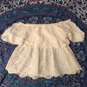 American Eagle Off The Shoulder Festival Top